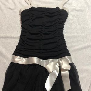 Black and white with bow dress